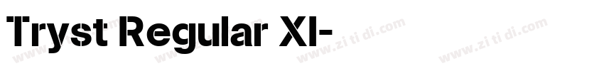 Tryst Regular XI字体转换